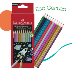 FABER-CASTELL METÁL SZÍNESCERUZAKÉSZLET SÖTÉT FELÜLETRE