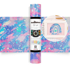 GLITTERES ABSZTRAKT MINTÁS FÓLIA