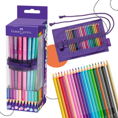 21 DARABOS SZÍNESCERUZA KÉSZLET FELTEKERHETŐ TOLLTARTÓVAL