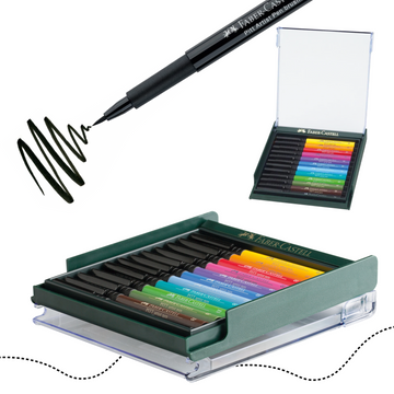 FABER-CASTELL MŰVÉSZ ECSETFILC KÉSZLET - ALAPSZÍNEK