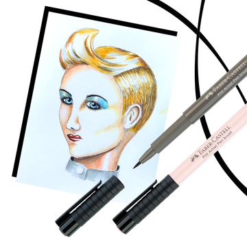 FABER-CASTELL MŰVÉSZ ECSETFILC KÉSZLET - PORTRÉ SZÍNEK