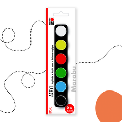 MARABU AKRILFESTÉK KÉSZLET 6 DARABOS