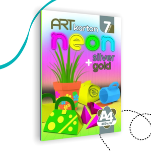 PANTA PLAST SZÍNES KARTON PAPÍR – A4/7 LAP, 250 G