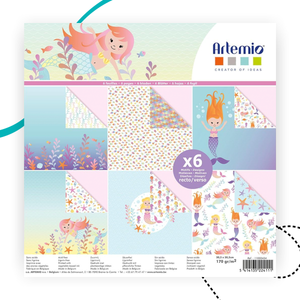 6 DARABOS ARTEMIO KREATÍV LAPCSOMAG – SELLŐLÁNYOS MINTÁVAL