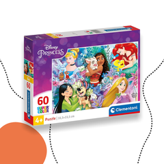 CLEMENTONI - DISNEY HERCEGNŐS 60 DARABOS KIRAKÓ