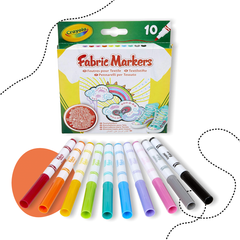 CRAYOLA TEXTILFILC KÉSZLET 10 DARABOS