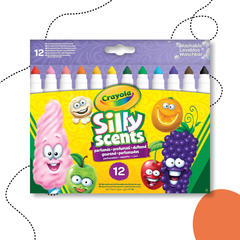 CRAYOLA SILLY SCENTS - FILCTOLL KÉSZLET BOLONDOS ILLATOKKAL - 12 DB-OS