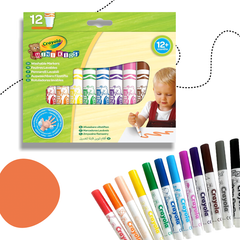CRAYOLA MINI KIDS 12 DARABOS FILCTOLL KÉSZLET 1 ÉVES KORTÓL