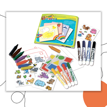 CRAYOLA MINI KIDS SZÍNEZŐ ÉS MATRICA KÉSZLET