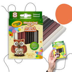 CRAYOLA NATÚR SZÍNŰ MODELLEZŐ GYURMASZETT - 8 DB-OS