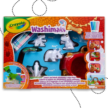 CRAYOLA WASHIMALS KIMOSHATÓ ÁLLATKÁK - DÍNÓSZIGET