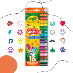 CRAYOLA 16 DARABOS MINTÁZÓ FILCTOLL KÉSZLET