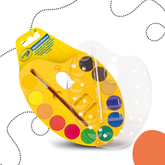 CRAYOLA VÍZFESTÉK PALETTA ECSETTEL