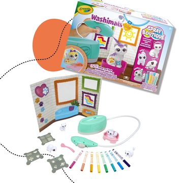 CRAYOLA WASHIMALS KISÁLLAT SZALON FESTÉKSZÓRÓVAL