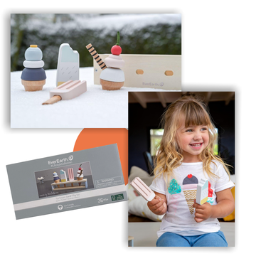 EVEREARTH KIS GYERMEK FAGYLALTOS PULT FAJÁTÉK KÉSZLET