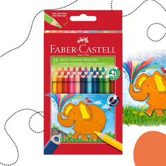 FABER-CASTELL JUMBO HÁROMSZÖG ALAKÚ SZÍNES CERUZA KÉSZLET