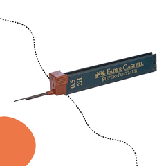 FABER-CASTELL TÖLTŐCERUZABETÉT SUPER POLYMER 0,5 MM 2H