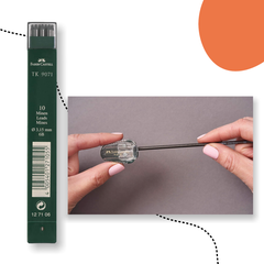 10 DARABOS FABER-CASTELL TK 9071 GRAFITBETÉT 3,15 MM 6B