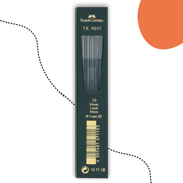 10 DARABOS FABER-CASTELL TK 9071 GRAFITBETÉT 2,0 MM 2H