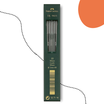 10 DARABOS FABER-CASTELL TK 9071 GRAFITBETÉT 2,0 MM 4H