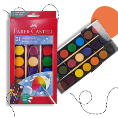 FABER-CASTELL 21 SZÍNŰ VÍZFESTÉK KÉSZLET