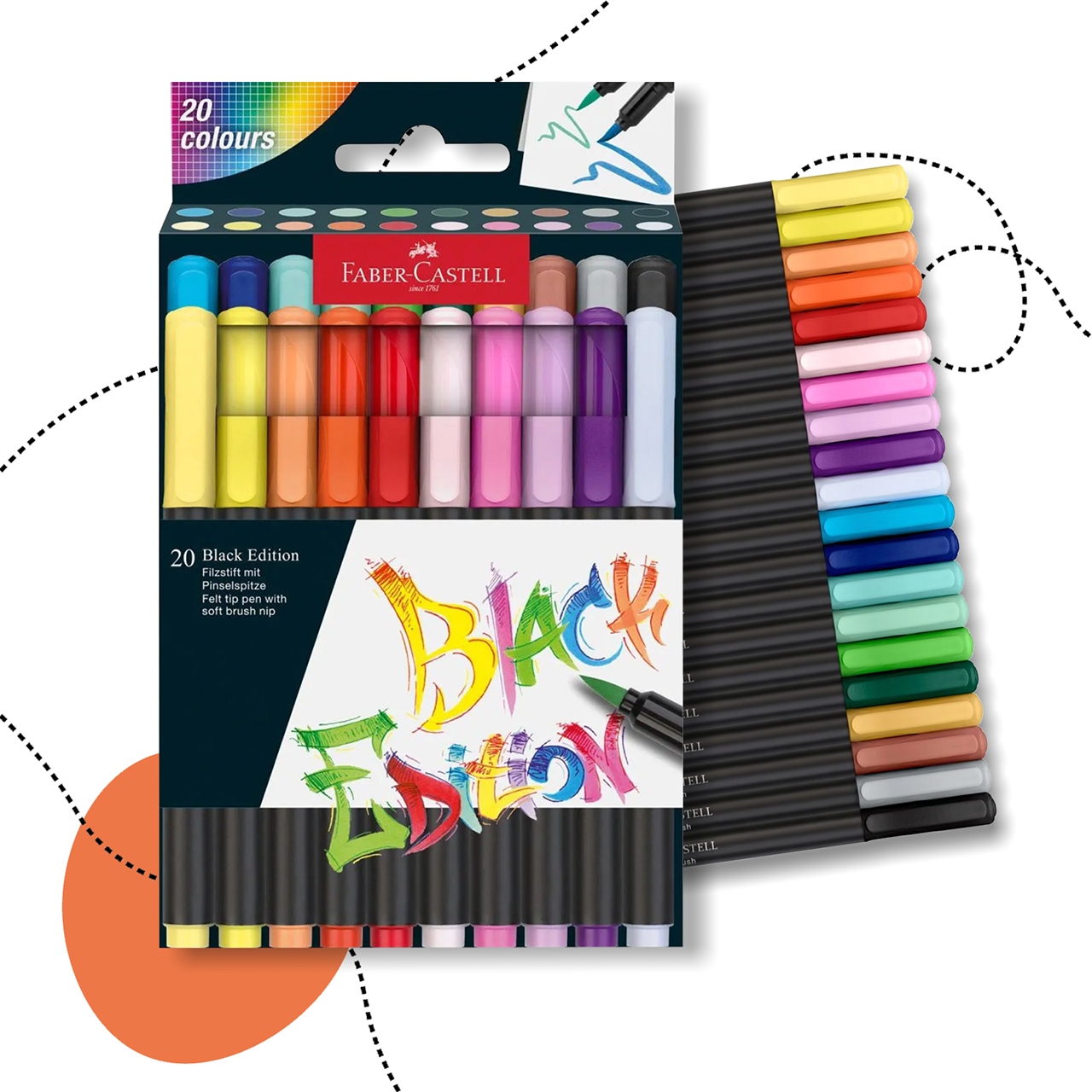 FABER-CASTELL BLACK EDITION FILCTOLL KÉSZLET