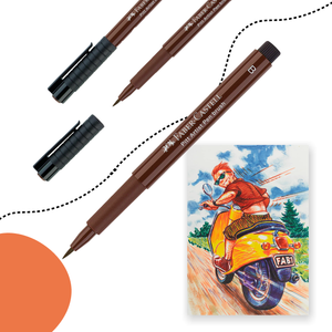 FABER-CASTELL MŰVÉSZ ECSETFILC SZÍNKÓD 175 SÖTÉT SZÉPIA