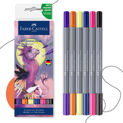 FABER-CASTELL GOLDFABER AQUA – KÉTVÉGŰ AKVARELL FILCTOLL 6 DARABOS KÉSZLET
