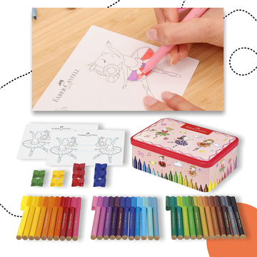 FABER-CASTELL 33 DARABOS FILCTOLL SZETT BALERINÁS FÉMDOBOZBAN