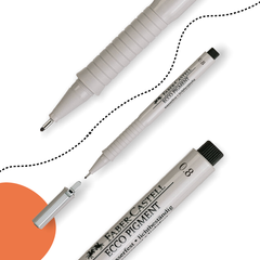 FABER-CASTELL ECCO PIGMENT TŰFILC 0.8 MM FEKETE