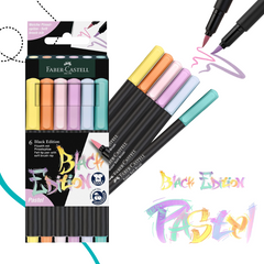 BLACK EDITION 6 DARABOS TŰFILC SZETT PASZTELL ÁRNYALATBAN