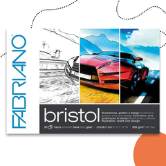 FABRIANO BRISTOL A4-ES RAJZTÖMB 20 LAPOS 250 G