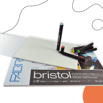 FABRIANO BRISTOL A4-ES RAJZTÖMB 20 LAPOS 250 G