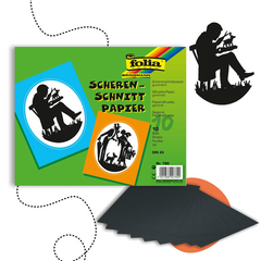 FEKETE SZILUETT PAPÍR A4 10 LAP