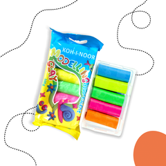 KOH-I-NOOR NEON SZÍNŰ GYURMA MINI KÉSZLET