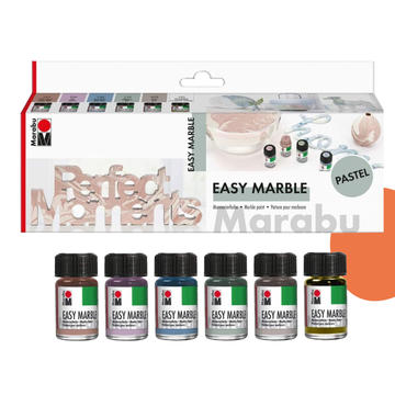 MARABU MÁRVÁNYOZÓ FESTÉK KÉSZLET PASZTEL SZÍNBEN