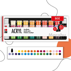 MARABU ACRYL ALAP  FESTÉKKÉSZLET 32 + 2 DARABOS