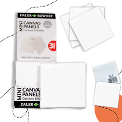 DALER-ROWNEY SIMPLY MINI KASÍROZOTT FESTŐVÁSZON SZETT – 63 × 63 MM