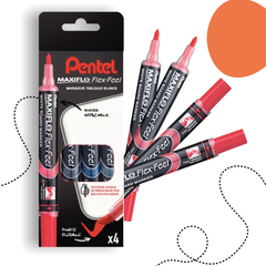 PENTEL 4 DARABOS TÁBLAMARKER FILCTOLL SZETT