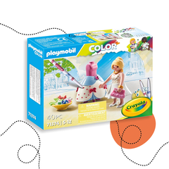 PLAYMOBIL COLOR DIVATTERVEZŐ SZETT CRAYOLA FILCTOLLAKKAL