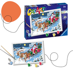 CREART KARÁCSONYI SZÁMFESTŐ 7+