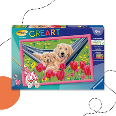 KUTYUSOS AKRIL SZÁMFESTŐ KERETTEL 9+