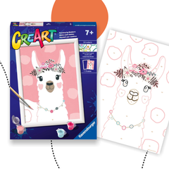 RAVENSBURGER LÁMA AKRIL SZÁMFESTŐ KERETTEL 7+