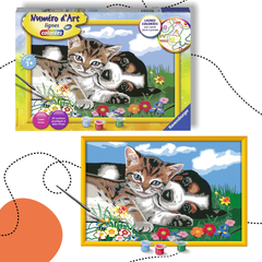 KISÁLLATOS AKRIL SZÁMFESTŐ KERETTEL 7+