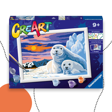 RAVENSBURGER SZÁMFESTŐ - FÓKÁK A NAPLEMENTÉBEN 9+